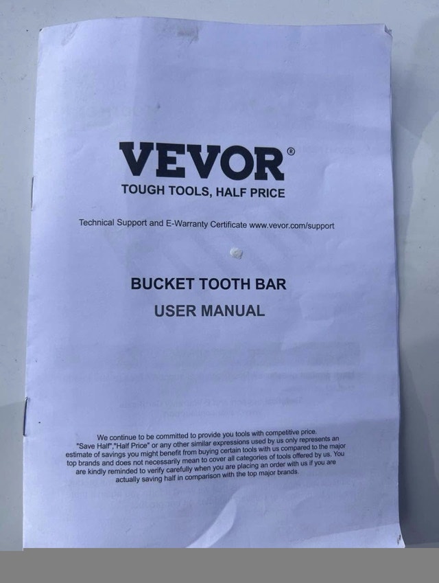 Heavy-Duty 42.5" Bucket Tooth Bar - 2600 lb Capacity - photo 3