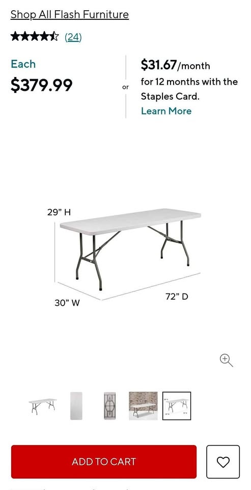 Foldable table