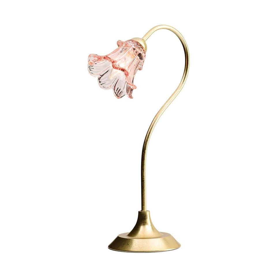 Brand new vintage inspired pink flower lamp