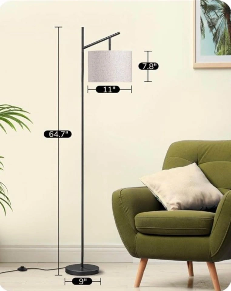 New EDISHINE Modern Arc Floor Lamp 64.7" - photo 2