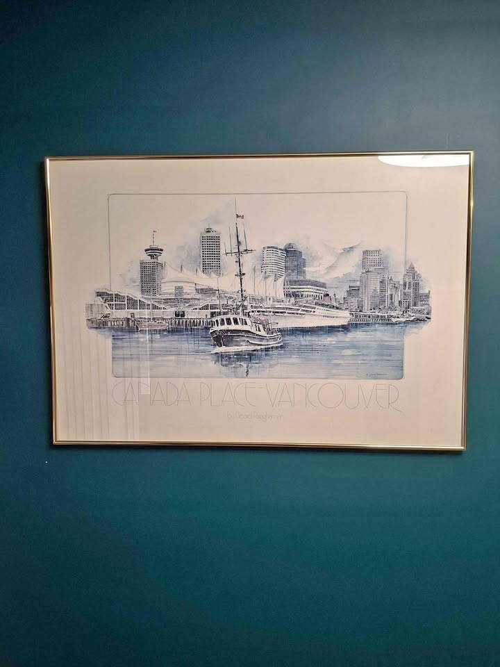 Gerard Paraghamian Framed Painting Canada Place Vancouver