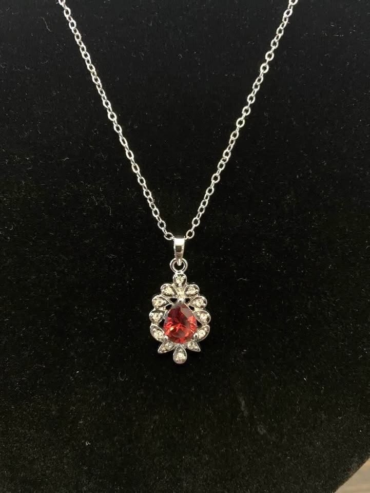 Ruby Necklace & Earring Set - photo 3