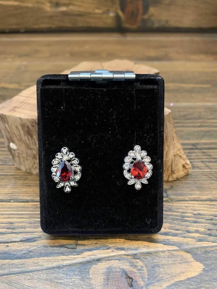 Ruby Necklace & Earring Set - photo 4