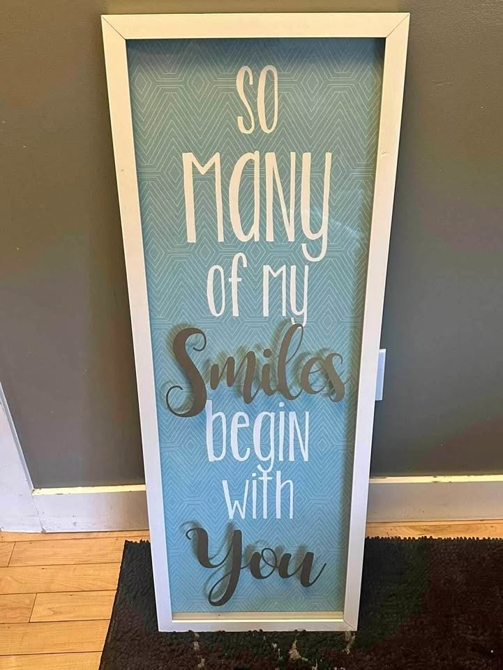 EUC Framed Art Piece: So many of my Smiles begin with you