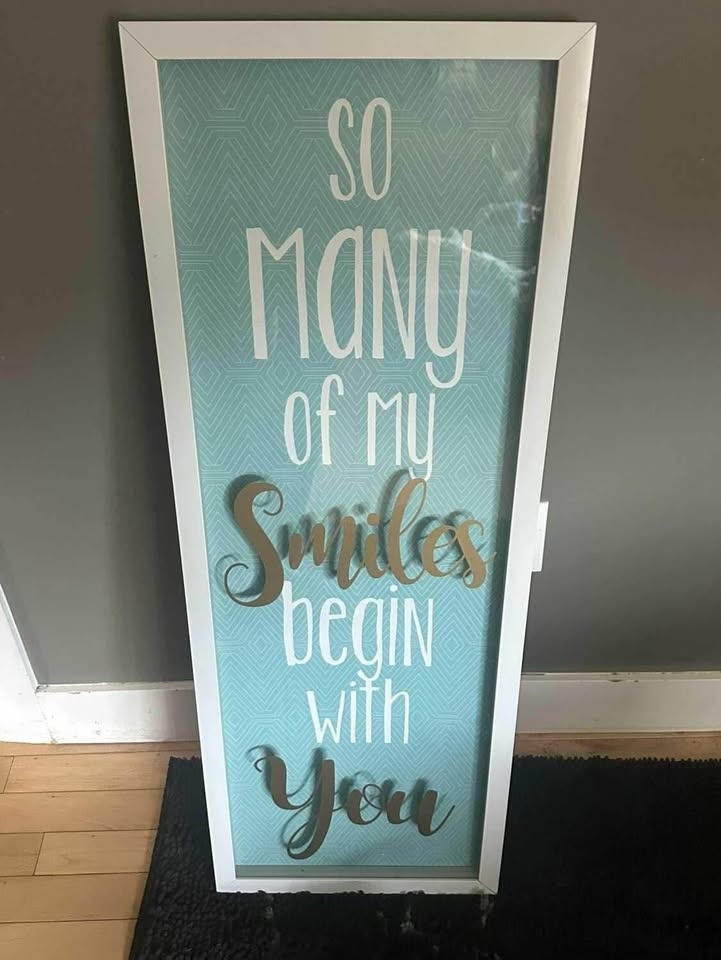EUC Framed Art Piece: So many of my Smiles begin with you - photo 2