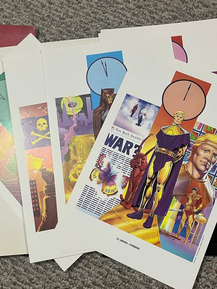 Watchmen Portfolio Full Set American French Covers Promotional P - photo 4