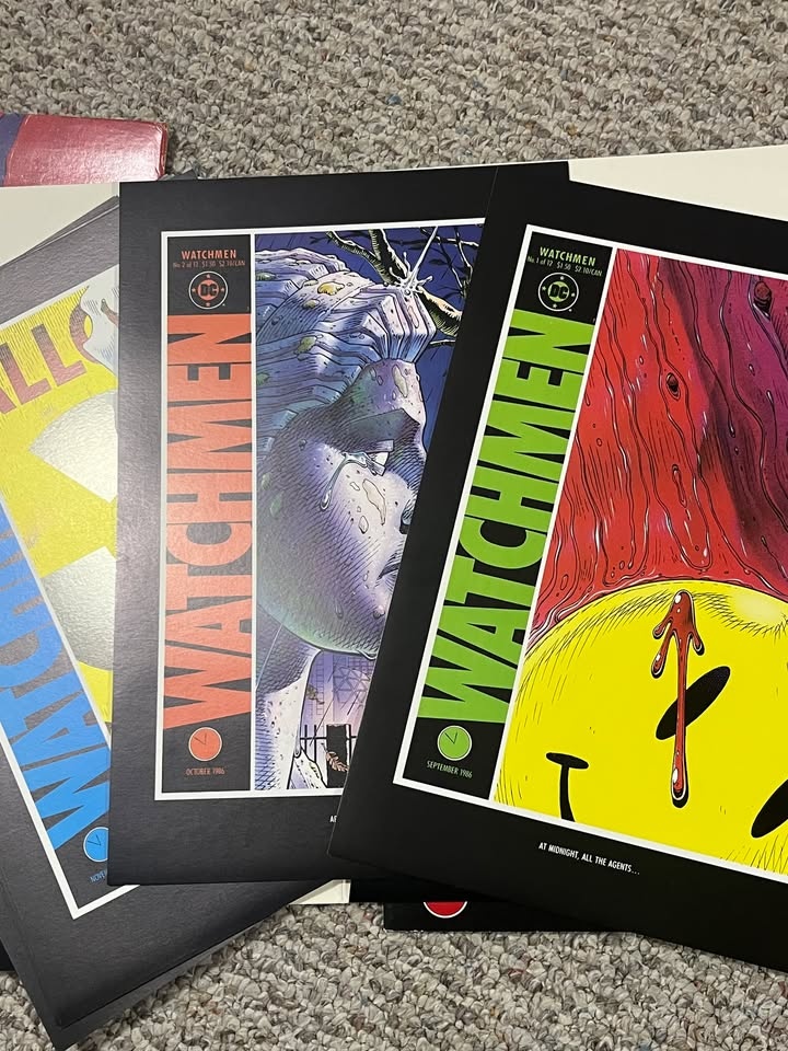 Watchmen Portfolio Full Set American French Covers Promotional P - photo 5