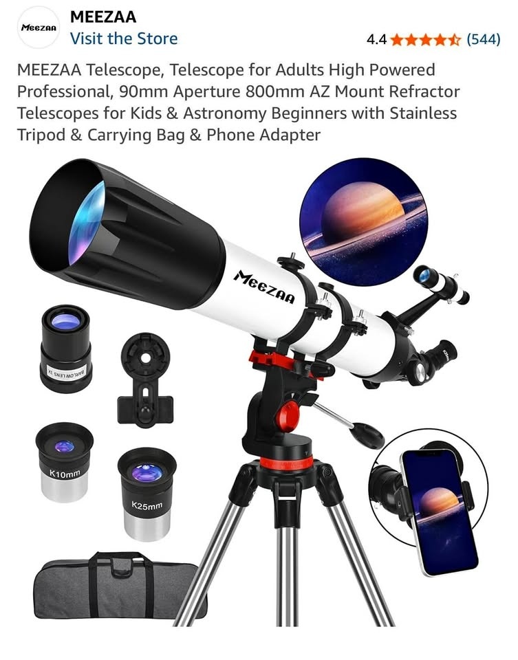 New in Box Meezaa 90mm Aperture Telescope for Kids & Adults