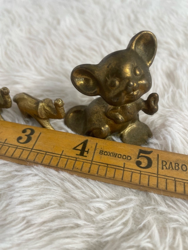 Vintage Mini Brass Figurine Candle Stick Collection - photo 4