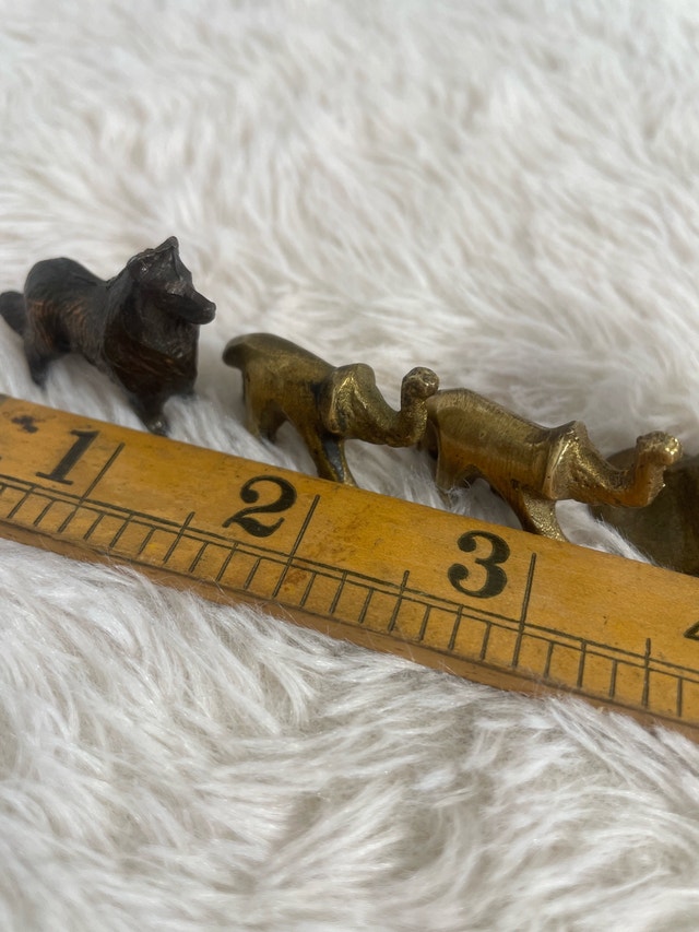 Vintage Mini Brass Figurine Candle Stick Collection - photo 5