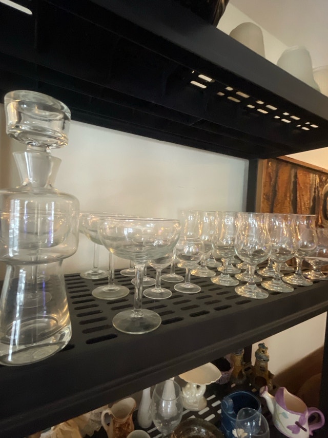 Crystal Liqueur Wine Set & Decanter