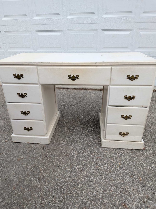 Gorgeous Vintage Solid Wood Desk - photo 2