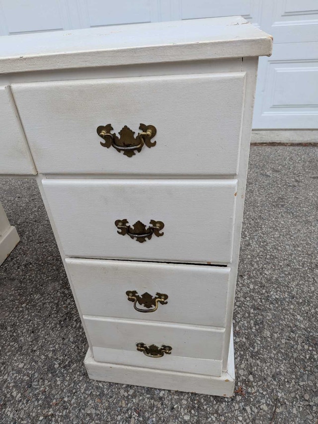 Gorgeous Vintage Solid Wood Desk - photo 4