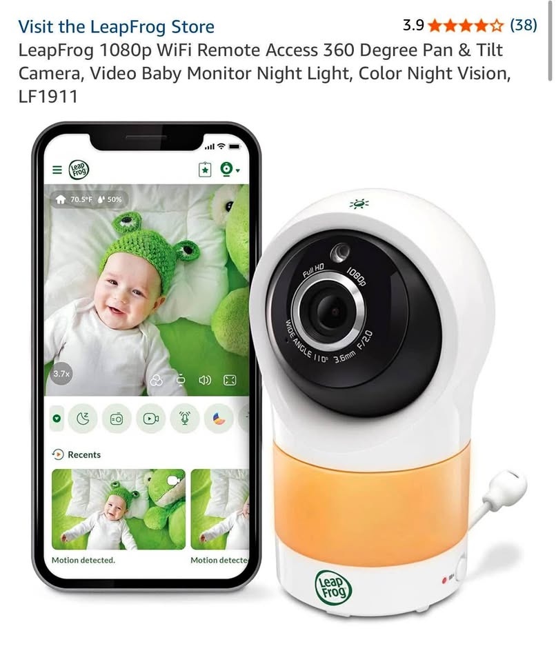 Leapfrog WiFi 1080p Pan & Tilt Baby Monitor