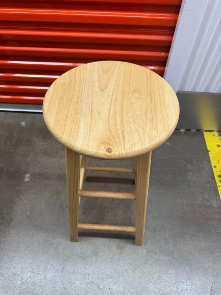 Wooden Barstool Linon 29-Inch With Round Seat - photo 2
