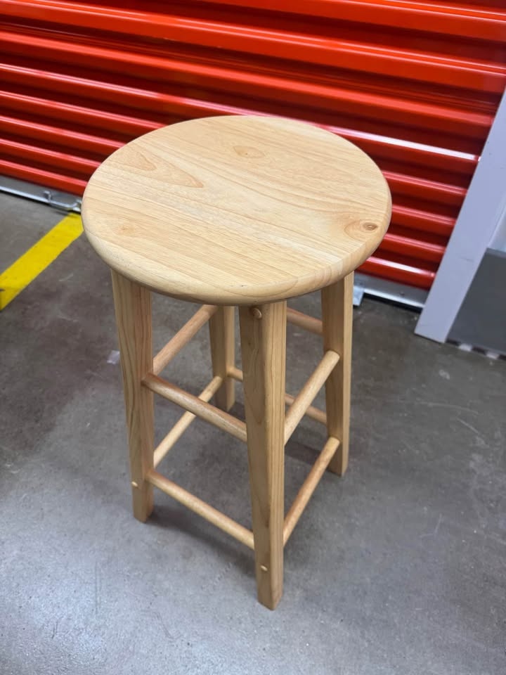 Wooden Barstool Linon 29-Inch With Round Seat - photo 3