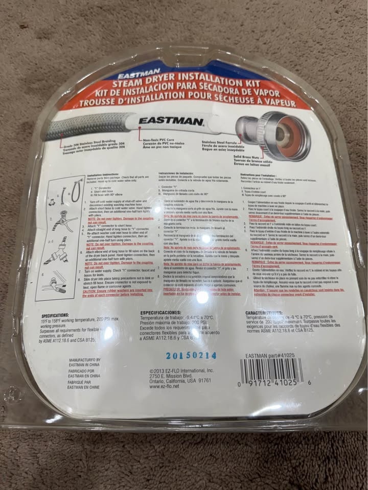 Brand new Sealed Eastman Steam dryer installation kit - photo 2