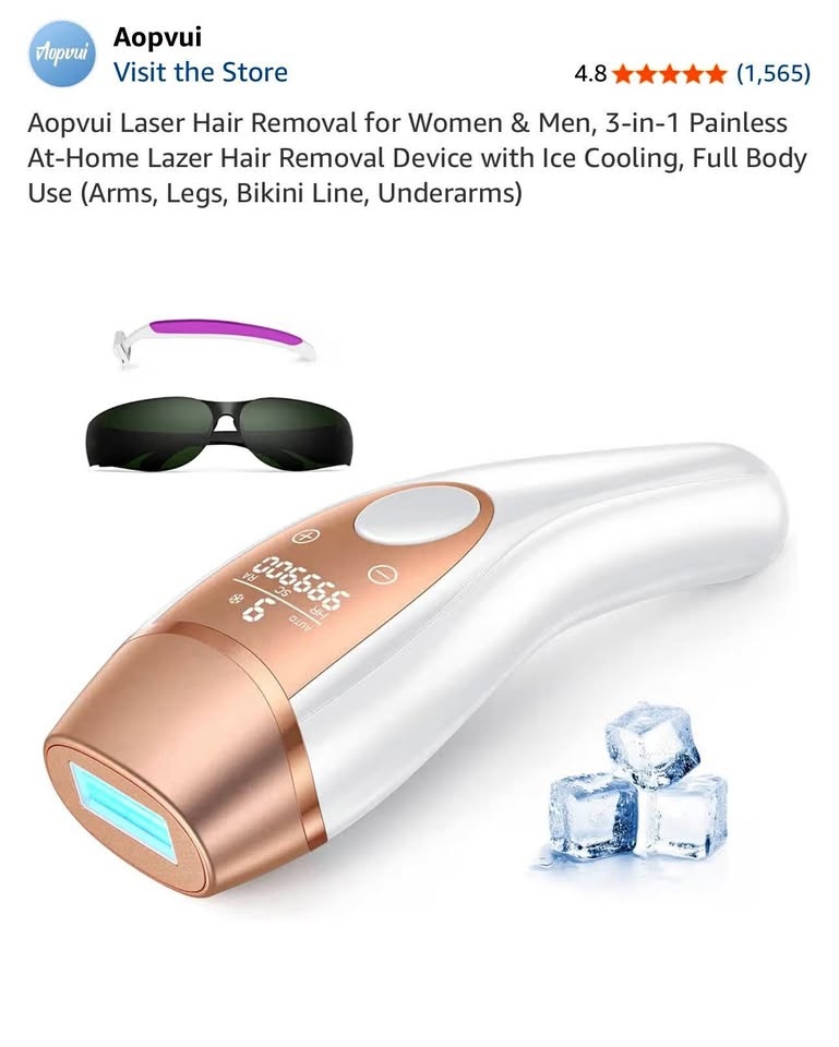 Aopvui Laser Hair Removal with Ice Cooling