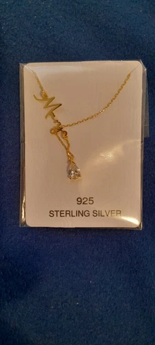 Name Mary 22 inches 14K Gold Plated 925 Sterling Silver Necklace