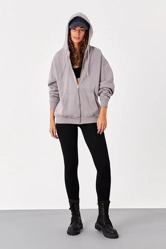 Y2K-Inspired Zip-Up Hoodie Women Double-Layer Hoodie - photo 4