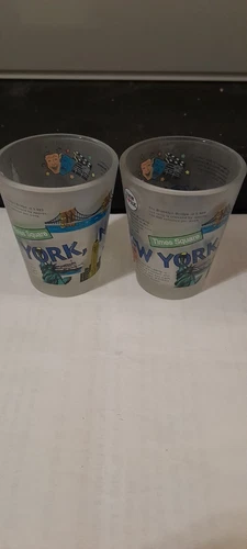 Shot Glasses Set Of 2 NYC Yellow Taxi - photo 2