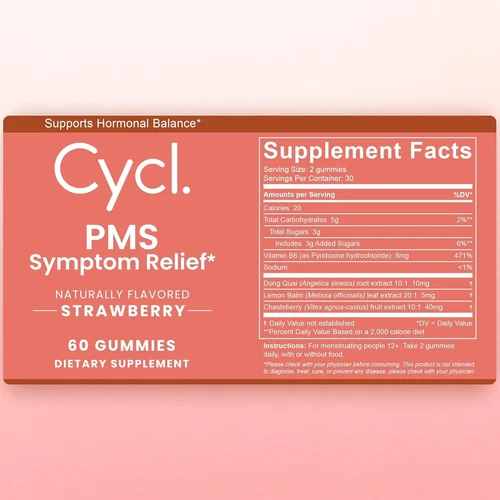 PMS Support Gummies for Women - Chasteberry Hormone Balance - photo 3