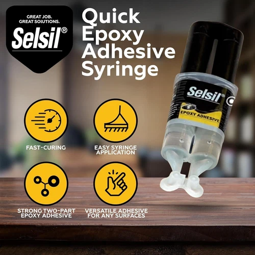 Quick Epoxy Adhesive Syringe, 5-Minute Set Cure Fast, Multipurpo - photo 4