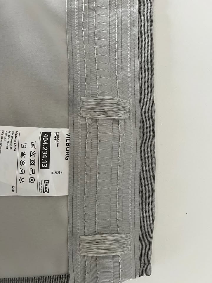 4 Curtain Panels - Grey - 57x98" each - photo 3