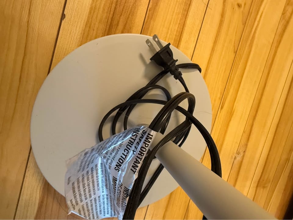 Modern 2-Head Floor Lamp (Light Grey) + Bulbs Included! - photo 2