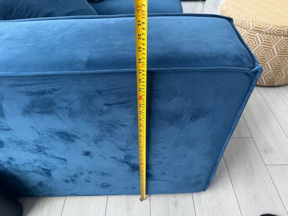 Modular Velvet Couch - photo 3