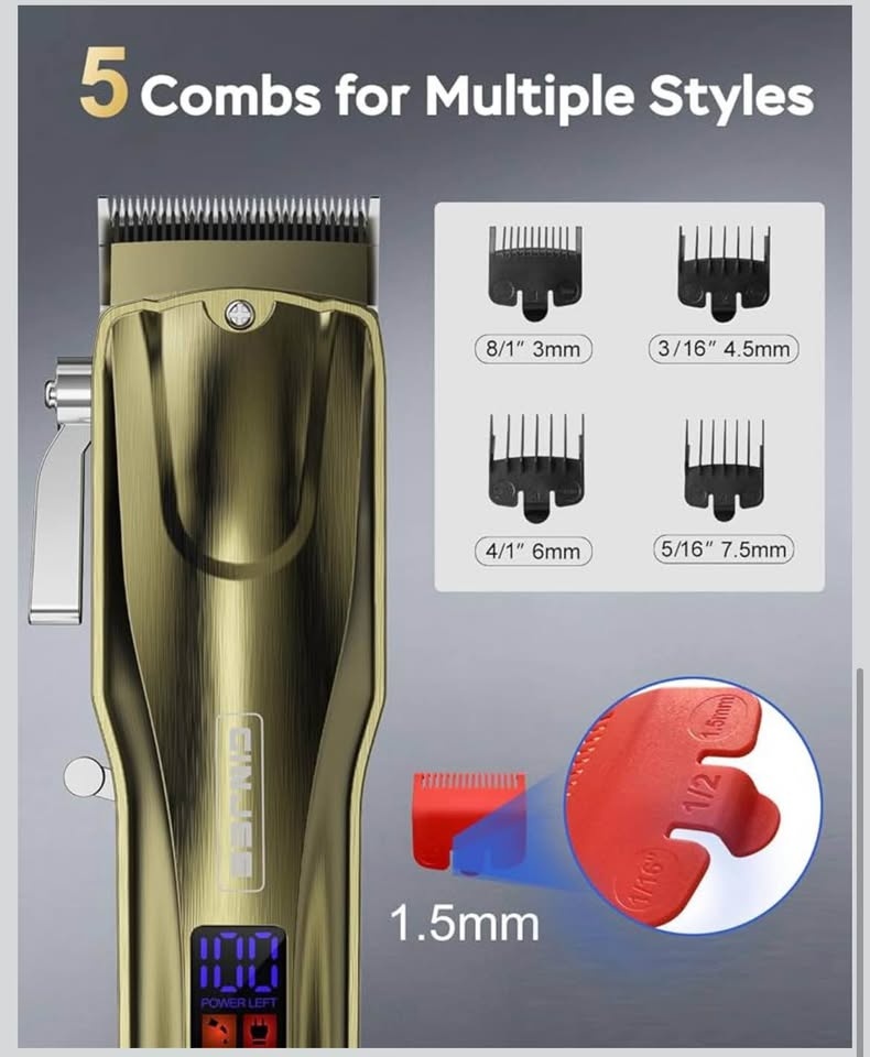 Hair Clippers for Men Professional Cordless & Corded - photo 5