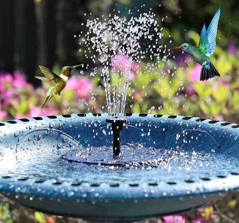 AISITIN Solar Fountain Pump 2025 Upgraded, 2.5W, 8 Nozzles