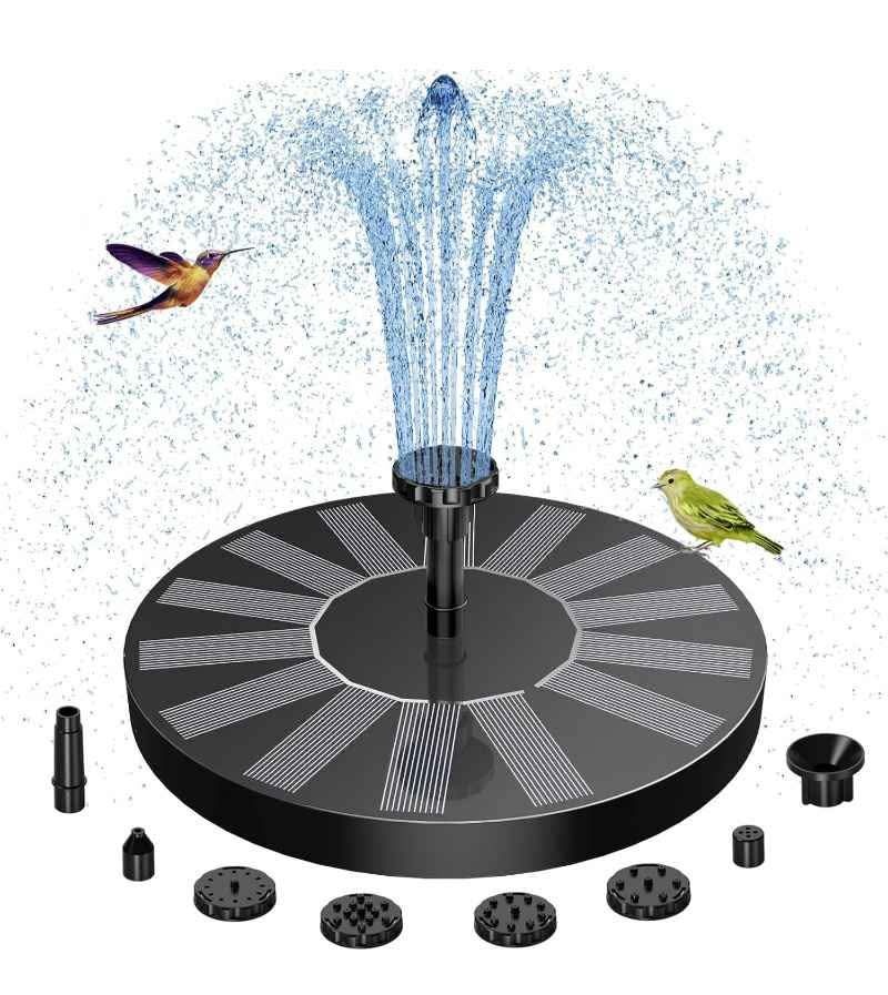 AISITIN Solar Fountain Pump 2025 Upgraded, 2.5W, 8 Nozzles - photo 5