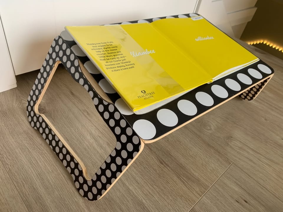 Portable Folding Laptop Table - Inclined, Wooden - photo 5