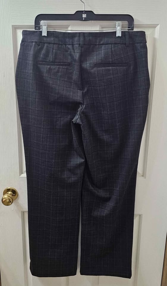 BNWOT Ladies Hilary Radley dark gray Pull on plaid pants Size 14 - photo 2