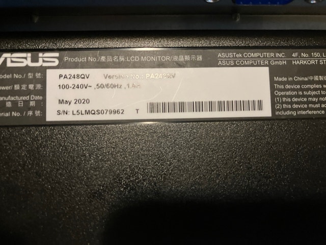 ASUS ProArt PA248QV 24.1" 1920x1200 IPS Monitor - photo 4