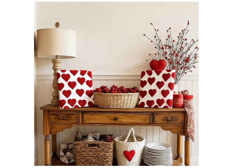 2 pcs Tufted 3D Heart Embroidery Framed Decor (10x10") - photo 4