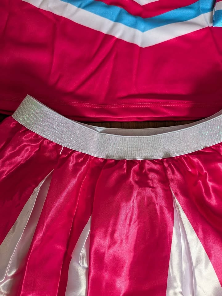 Brand new Girls cheerleader outfit set with matching hair clip - photo 4