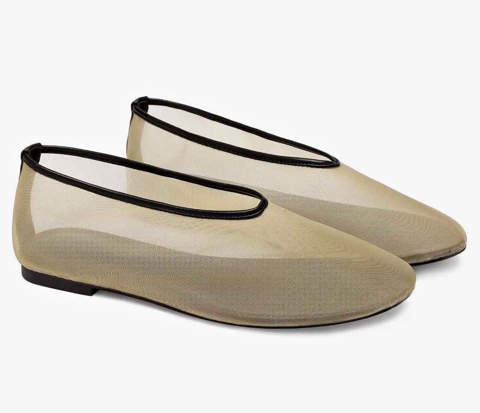 Brand new mesh ballet flat shoes for women