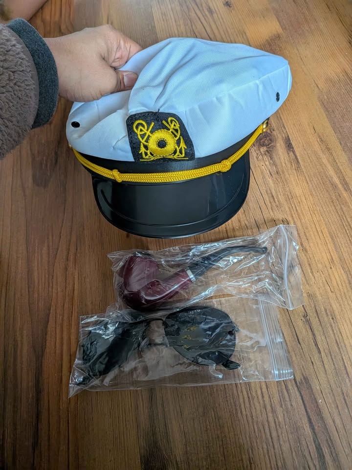 Brand new sailor captain hat with accessories for cosplay/ dress - photo 2