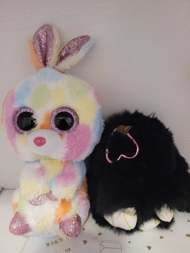 2 Bunny Plushies + 1 Keychain