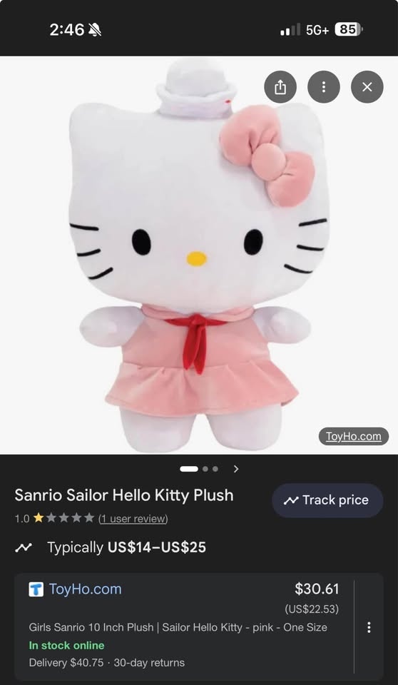Hello Kitty Sailor Plush - photo 2