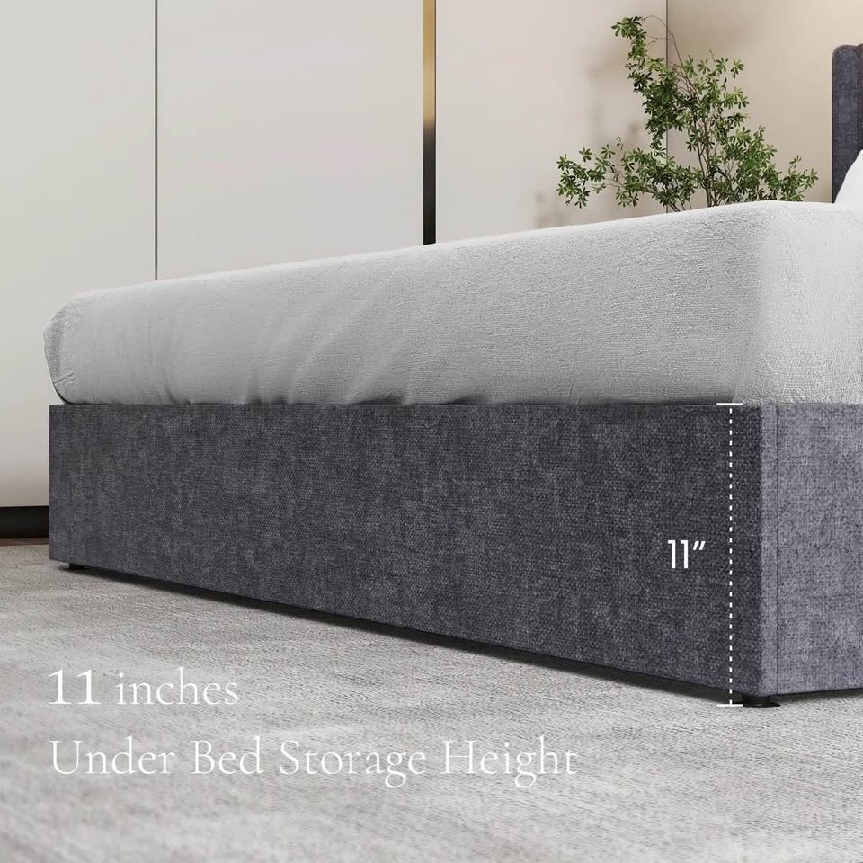 King Upholstered Hydraulic Storage Bed - BRAND NEW - photo 2