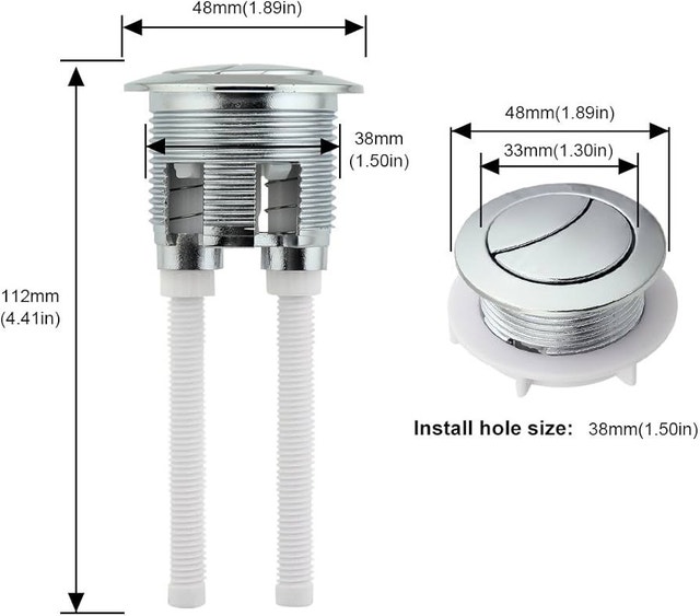 OwFeel Dual Flush Toilet Push Button - Brand New!! - photo 2