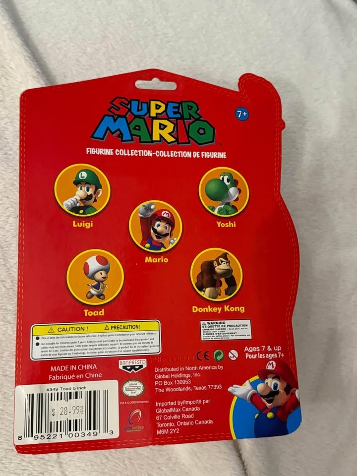 Super Mario Toad Collectible Figurine - photo 2
