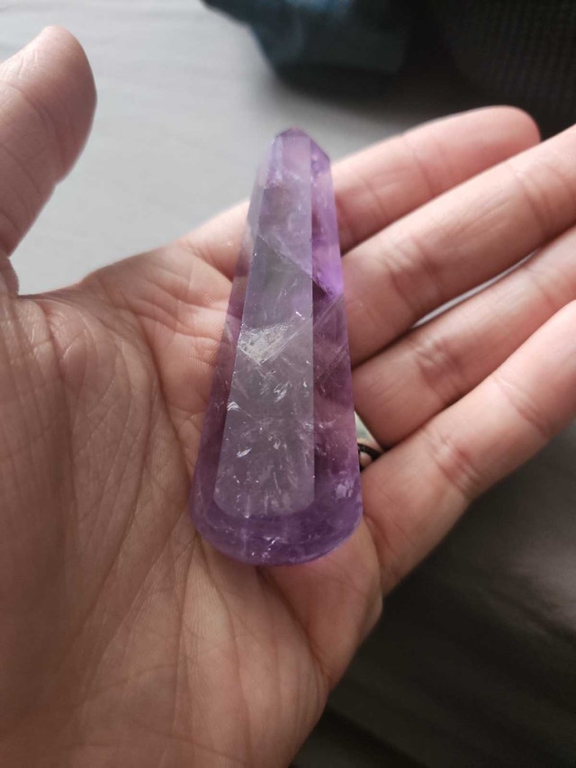 Polished Amethyst Tower/Point Crystal