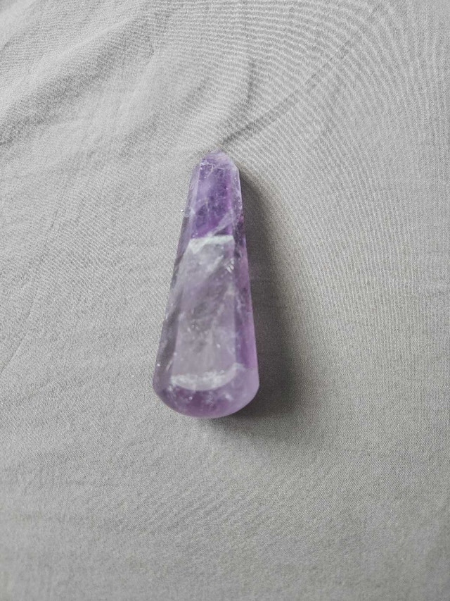 Polished Amethyst Tower/Point Crystal - photo 2