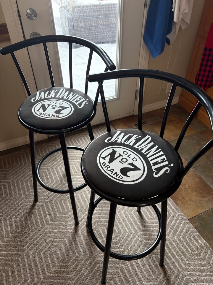 Jack Daniels Bar Stools x 2
