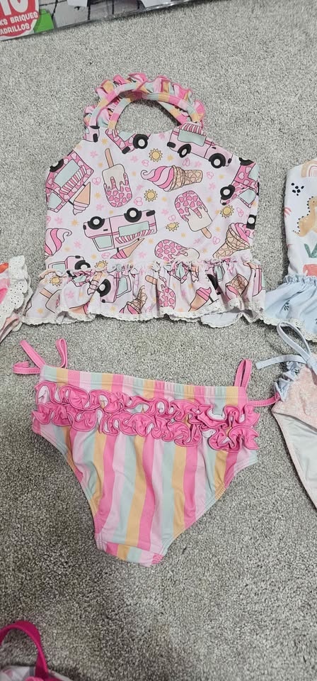 Little Girls Bathing Suits Size 4T, 4-5, 6 - photo 2