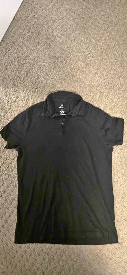H&M Black Polo Shirt - Size Small